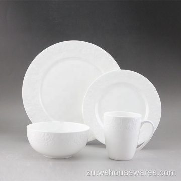 I-16PCS i-porcelain porcelaic ceramic ceramic ceramic embossere surmasreware